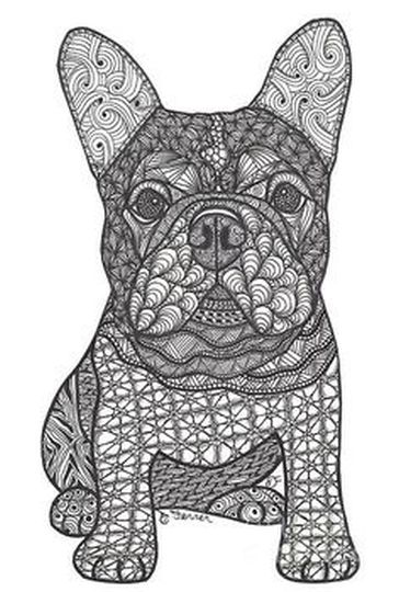 Download I do not recommend using my more intricate/mandala designs for tiny projects—they . French Bulldog Coloring Pages - Part 5 Free SVG